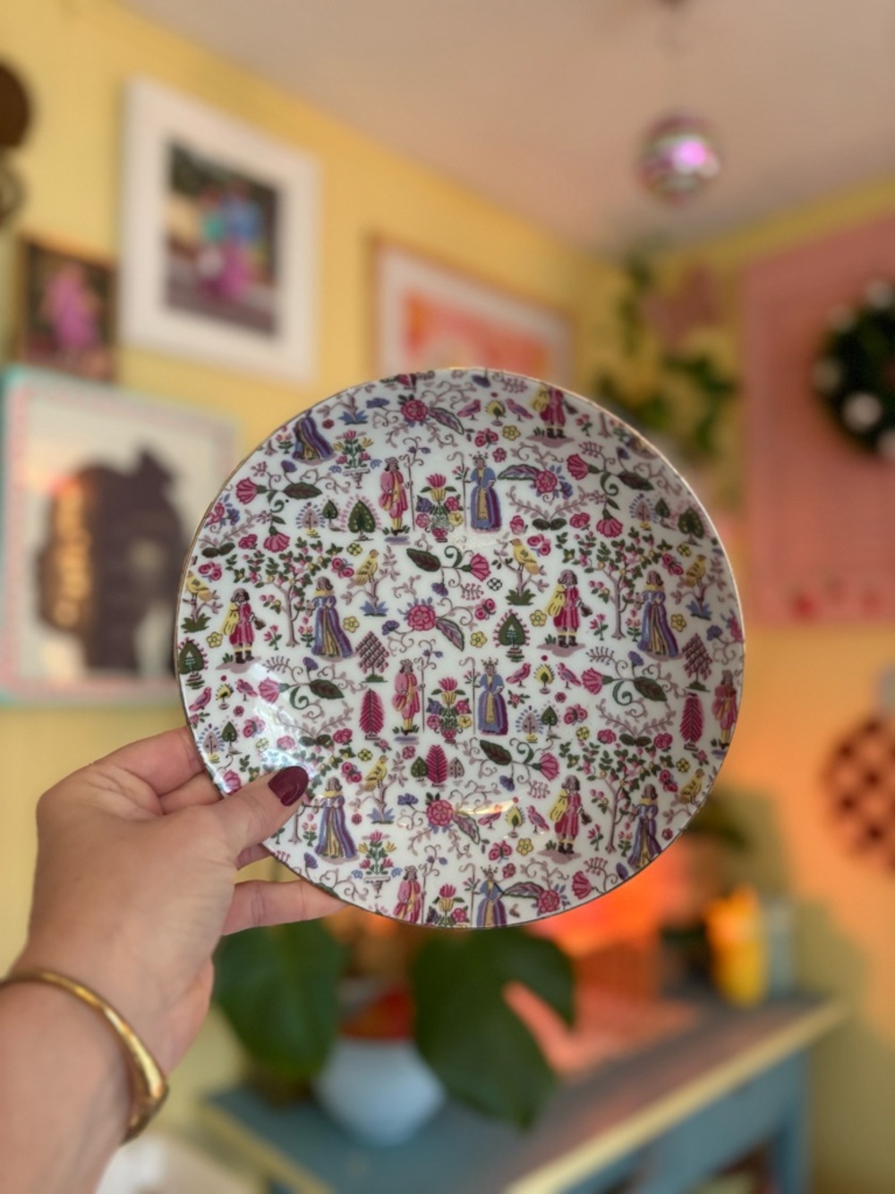 1950/1960’s Vintage Lenwile Ardalt porcelain plate - Picture 2 of 2